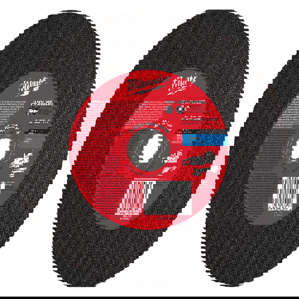 Cutoff Wheels; Wheel Diameter (Inch): 9 ; Wheel Thickness (Inch): 5/32 ; Hole Size (Inch): 7/8 ; Abrasive Material: Aluminum Oxide ; Reinforced: Yes ; Grit: 24